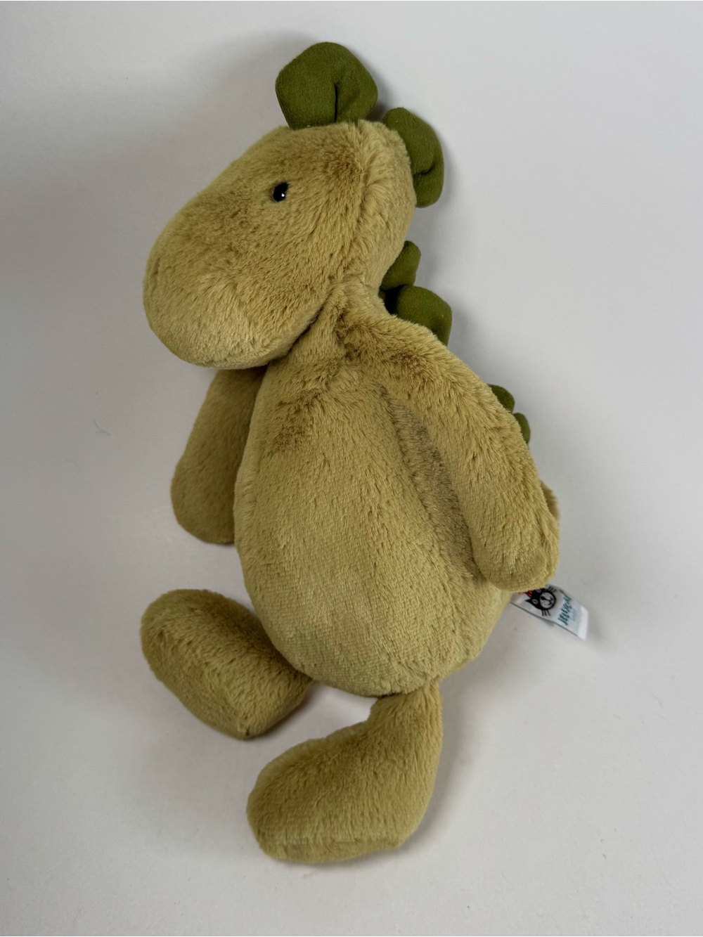 Jellycat Plush Bashful Dinosaur Green 8.5" 11.5" Overall Stuffed Animal Toy EUC